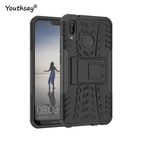 buy sfor huawei p lite case p lite cover armor rubber hard  phone cover