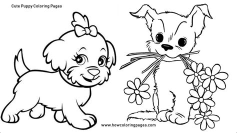 puppies coloring pages coloringbay