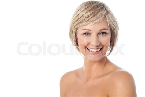 Beautiful Topless Lady Posing Stock Image Colourbox