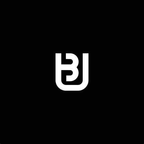 initials bu logo  simple  modern  vector art  vecteezy