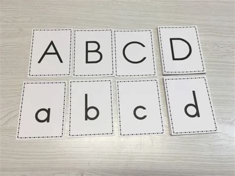 matching upper  case alphabets set  cards  learning