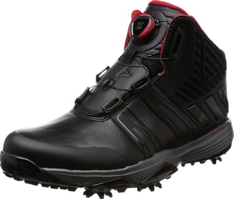 adidas  mens climaproof boa wide waterproof golf shoes winter boots blackblack  uk