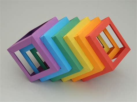 cubes   geometric origami origami cube origami paper art