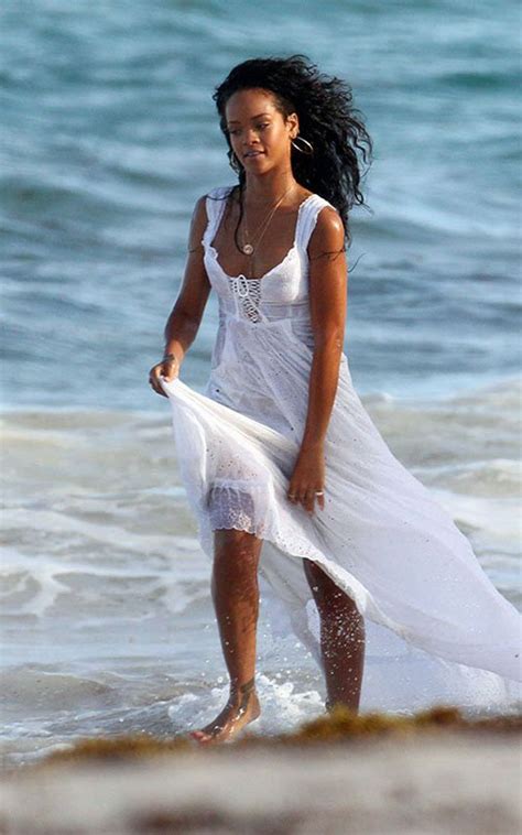 Rihanna Filming An Ad On The Beach In Barbados – Hawtcelebs