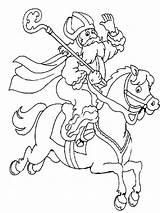 Sinterklaas Paard Rennend sketch template