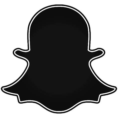 Snapchat Ghost Logo Vinyl Decal Sticker