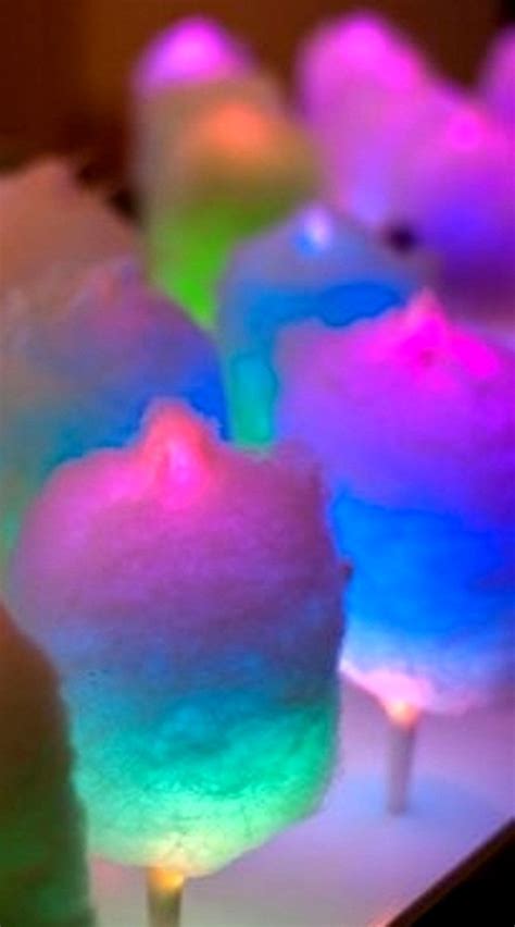 cotton candy glow sticks  rainbow colors  pinterest