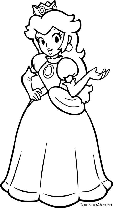 princess peach coloring pages   printables coloringall
