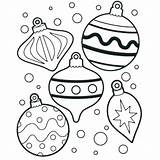 Christmas Ornaments Pages Printable Coloring Getdrawings sketch template