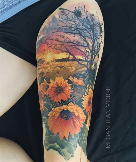 Gorgeous Artist Megan Jean Morris Thigh Tattoos Women