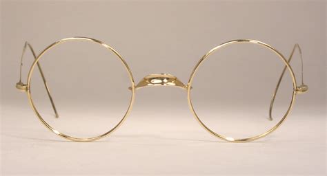 Optometrist Attic Ao Gold Round Windsor Antique Eyeglasses