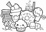 Kawaii Coloring Pages Cute Doodle Food Kids Choose Board Unicorn Draw sketch template