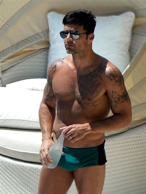 Man Candy Here S Ricky Martin In A Tiny Green Speedo And