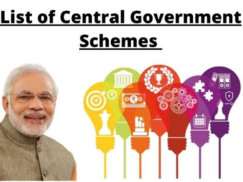 list  central government schemes