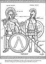 Sparta Grecia Dover Mesopotamia Esparta Athenian Doverpublications Antica Atenas sketch template