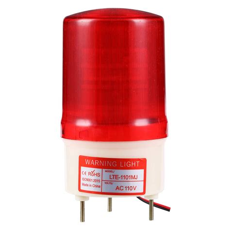 red beacon warning light  sound alarm buzzer db acv emergency industrial warning light