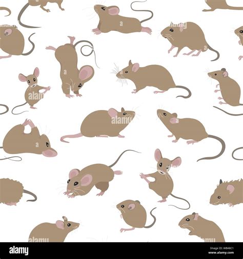 mice seamless pattern mouse yoga poses  exercises cute cartoon