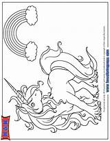 Coloring Pages Unicorn Unicorns Cartoon Rainbows Colouring Cute Popular Library Clipart Adorable Comments Coloringhome sketch template