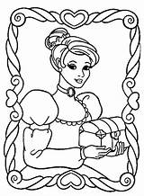 Frame Coloring Pages Getcolorings Princess Beautiful Printable sketch template