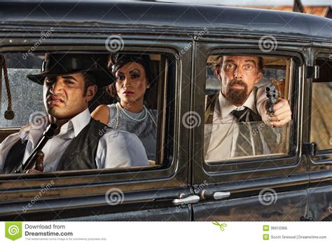 era gangsters drive  stock photo image  caucasian driver