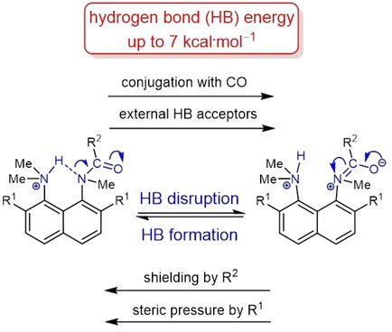 strong  hydrogen bonding  amide nitrogen mikshiev  chemphyschem wiley