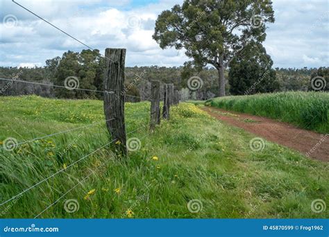 fence  stock image image  field clouds protect