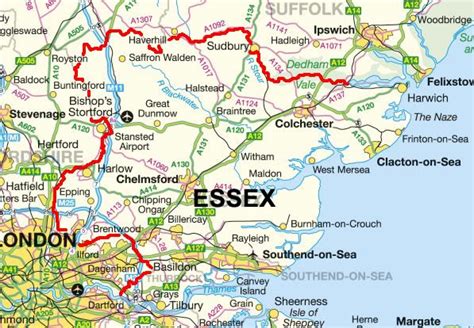 similiar essex england map keywords