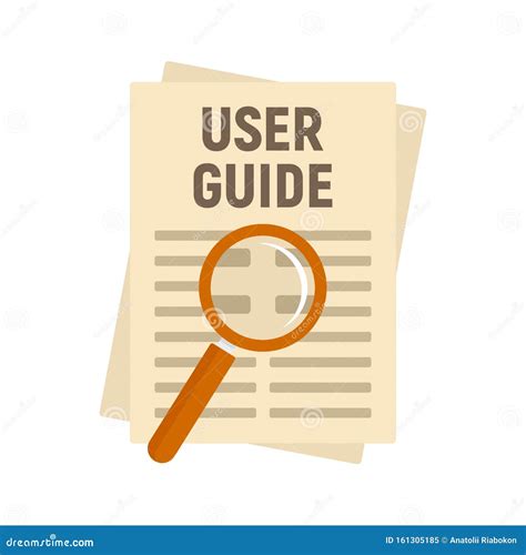 user guide papers icon flat style stock vector illustration  instruction guidebook