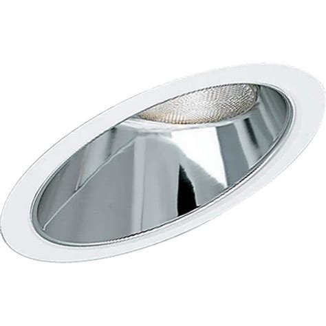 progress lighting clear alzak reflector recessed light trim fits housing diameter