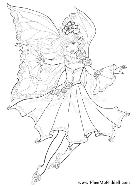 pics  difficult fairies coloring pages adult fairies