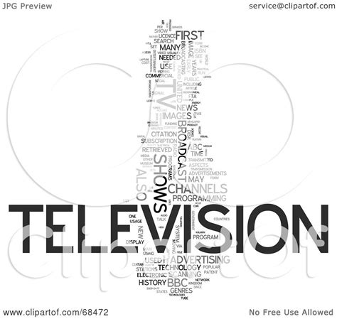 royalty free rf clipart illustration of a television