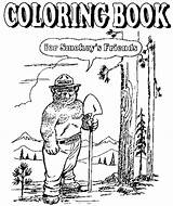 Friends Smokey Coloring Book Shovel Bear Smokeys sketch template