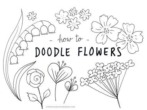 doodle flowers  easy fun   mini tutorials   started