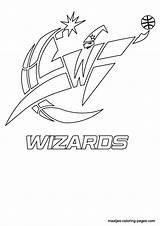 Coloring Pages Wizards Washington Nba Logo Browser Window Print sketch template