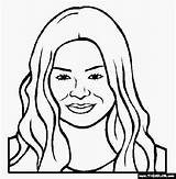 Miranda Coloring Cosgrove Pages Sings Actress Famous Template sketch template