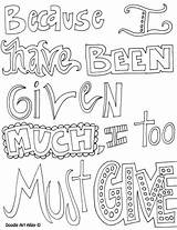 Doodle Quotes Pages Coloring sketch template