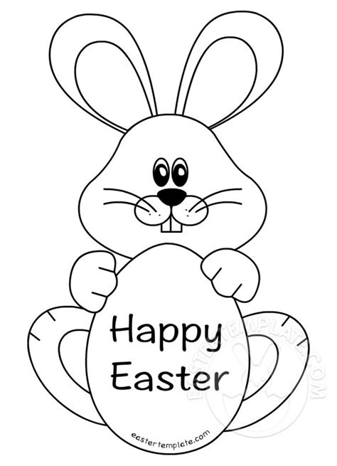 printable bunny template  coloring pages