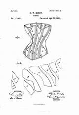 Corset Patents Drafting sketch template