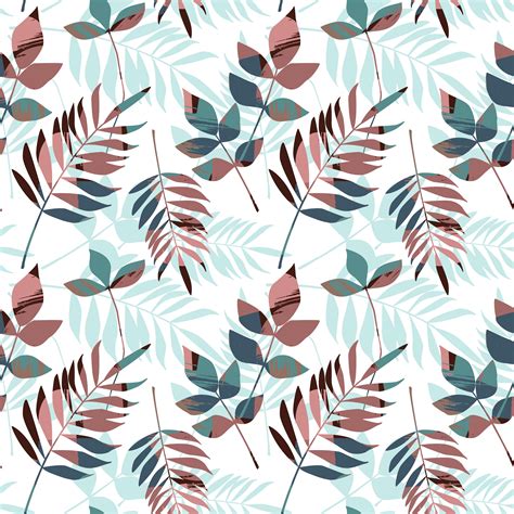 abstract floral seamless pattern  trendy hand drawn textures