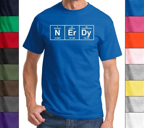 Nerdy Periodic Table Funny T Shirt Science Atomic