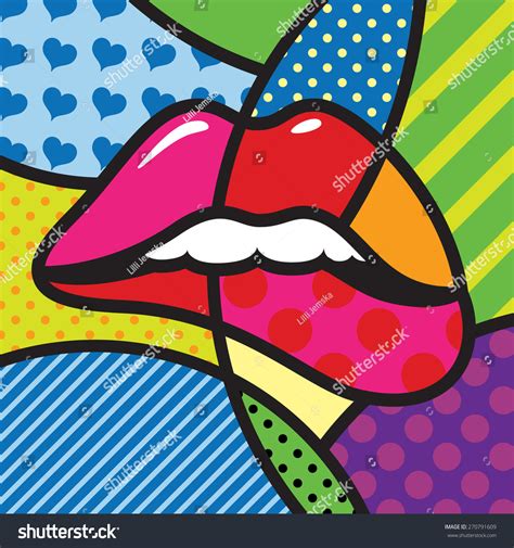 Lips Sexy Kiss Love Modern Pop Art Artwork For Your