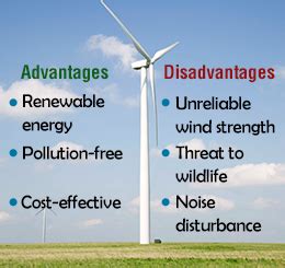 wind turbines advantages  disadvantages  wind turbines