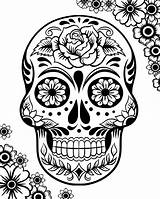 Skulls sketch template