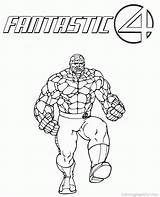 Coloring Fantastic Four Pages Popular sketch template