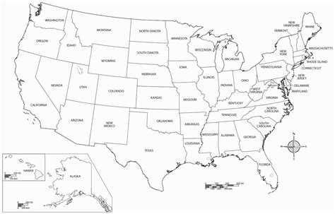 printable color map   united states