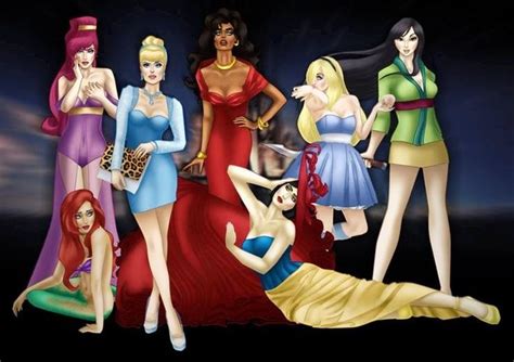 sexy disney princesses cartoon characters via facebook