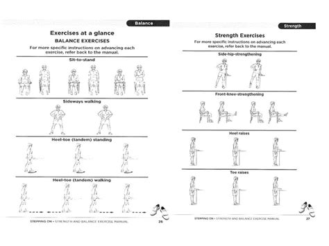 image result  standing balance exercises  seniors handout