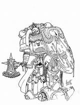 Warhammer 40k Givon Revisioned Astartes Armaduras sketch template