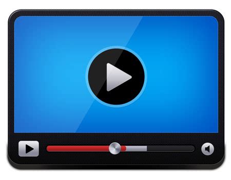 vector video player icon