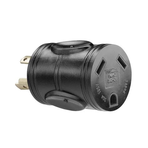 buy powerfit pf  volt  prong male plug adapter twist   amp female connector